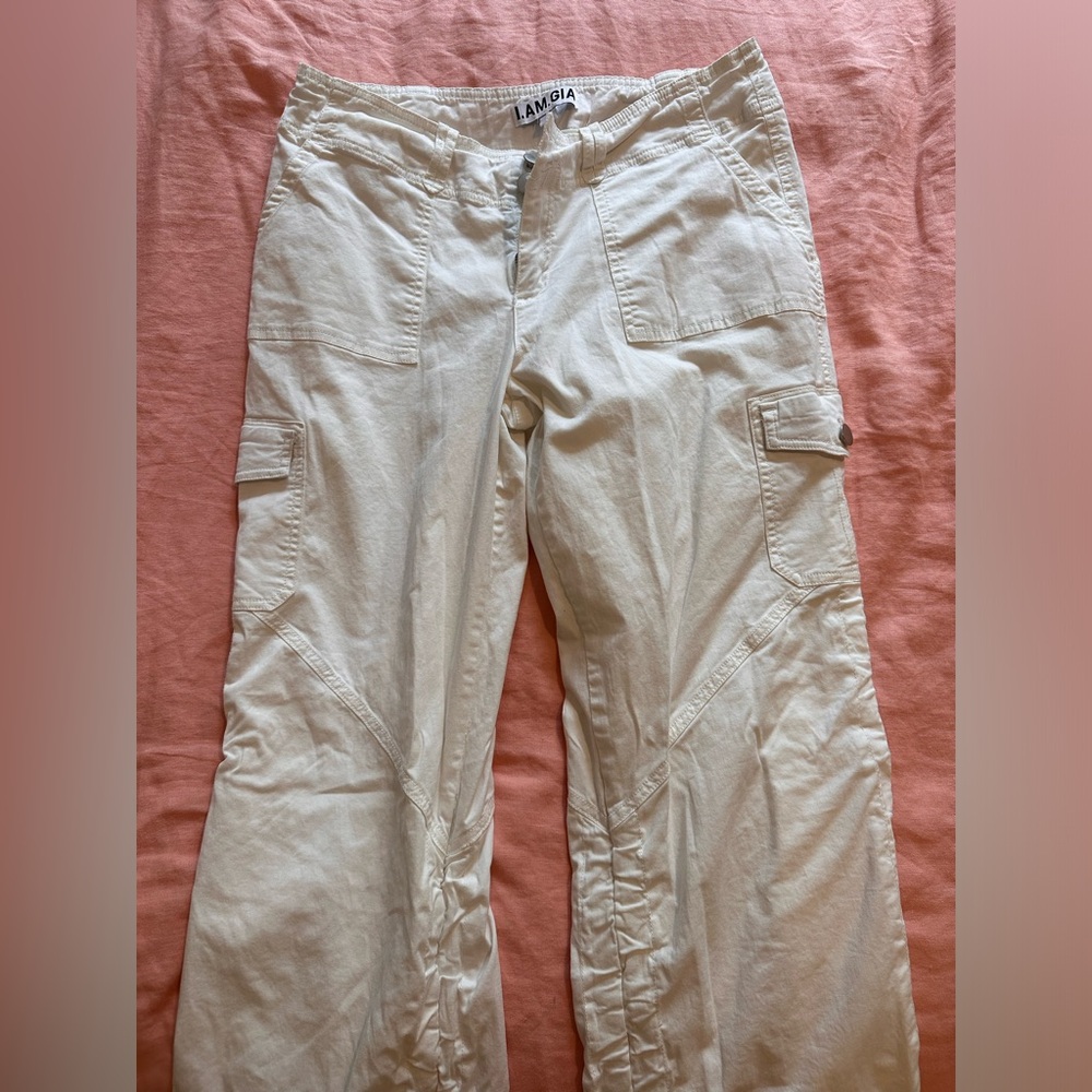 Lowrise off white I am Gia cargo pants